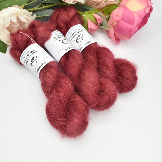 Superkid Mohair & Silk Hand Dyed Telopea| Mohair Silk | Sally Ridgway | Shop Wool, Felt and Fibre Online