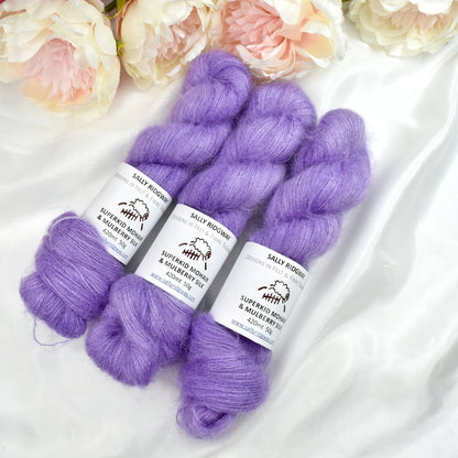 Superkid Mohair & Silk Hand Dyed Wisteria| Mohair Silk | Sally Ridgway | Shop Wool, Felt and Fibre Online
