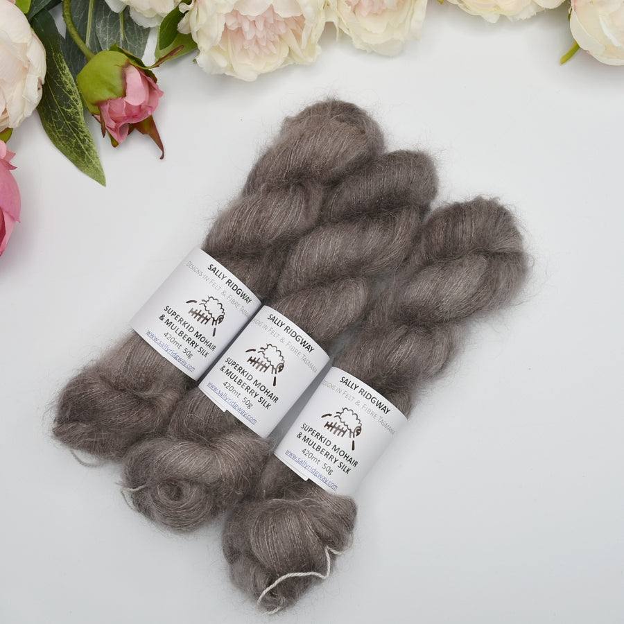 Superkid Mohair & Silk Hand Dyed Wombat| Mohair Silk | Sally Ridgway | Shop Wool, Felt and Fibre Online