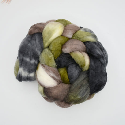 Superwash Tasmanian Merino Wool Top Forest 13197| Superwash Merino Wool Tops | Sally Ridgway | Shop Wool, Felt and Fibre Online