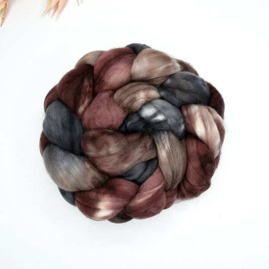 Superwash Tasmanian Merino Wool Top in Chocolate| Superwash Merino Wool Tops | Sally Ridgway | Shop Wool, Felt and Fibre Online