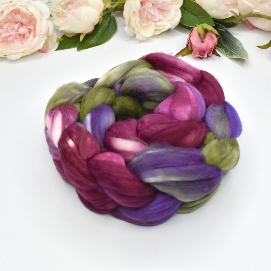 Superwash Tasmanian Merino Wool Top in Vintage Rose| Superwash Merino Wool Tops | Sally Ridgway | Shop Wool, Felt and Fibre Online