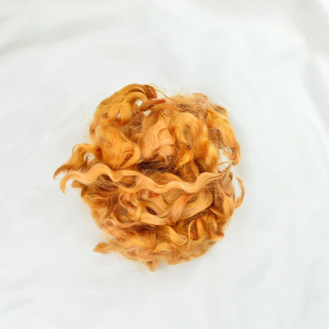 Tasmanian English Leicester Lamb Locks - Biscotti| English Leicester Wool Tops | Sally Ridgway | Shop Wool, Felt and Fibre Online