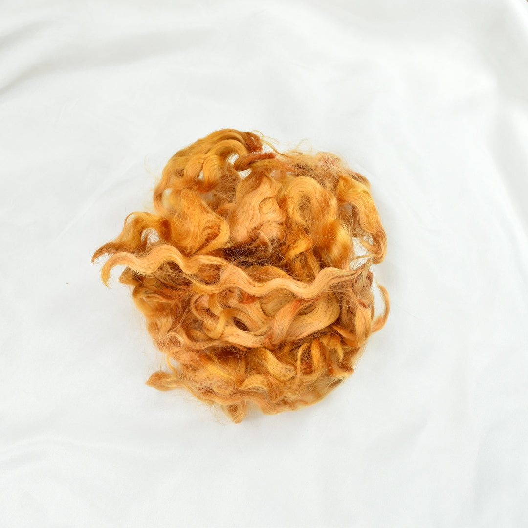 Tasmanian English Leicester Lamb Locks - Biscotti| English Leicester Wool Tops | Sally Ridgway | Shop Wool, Felt and Fibre Online