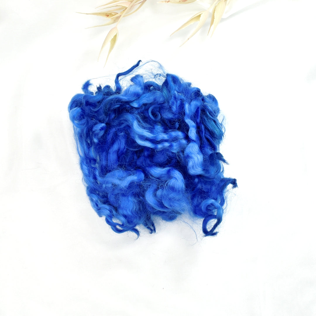 Tasmanian English Leicester Lamb Locks - Royal Fair-English Leicester Wool Tops-2-20 Grams-Sally Ridgway Designs in Felt &amp; Fibre