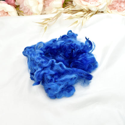 Tasmanian English Leicester Lamb Locks - Royal Fair-English Leicester Wool Tops-1-20 Grams-Sally Ridgway Designs in Felt &amp; Fibre