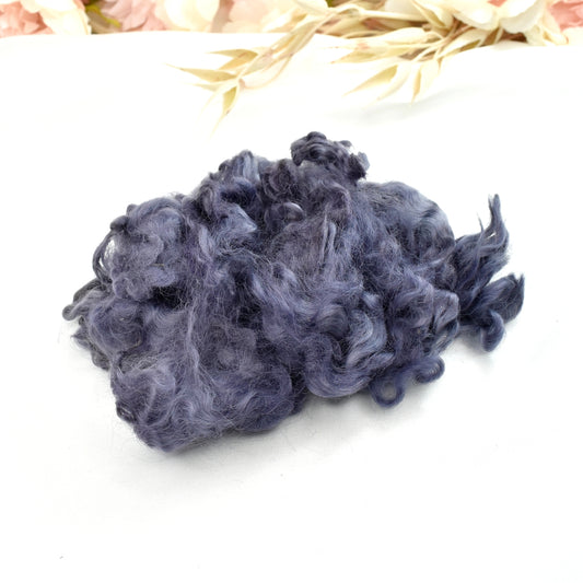 Tasmanian English Leicester Lamb Locks - Storm Clouds| English Leicester Wool Tops | Sally Ridgway | Shop Wool, Felt and Fibre Online