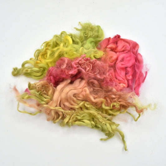 Tasmanian English Leicester Locks Floral Fancy| English Leicester Wool Tops | Sally Ridgway | Shop Wool, Felt and Fibre Online
