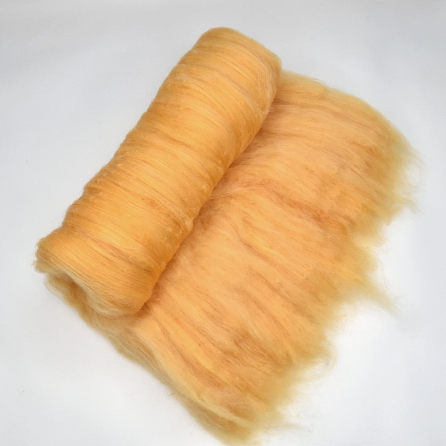 Tasmanian Merino Wool Carded Batts Hand Dyed Biscotti| Merino Wool Batts | Sally Ridgway | Shop Wool, Felt and Fibre Online