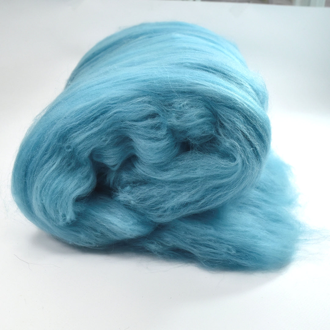 Tasmanian Merino Wool Carded Batts Hand Dyed Ocean-Merino Wool Batts-2-Sally Ridgway Designs in Felt &amp; Fibre