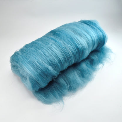 Tasmanian Merino Wool Carded Batts Hand Dyed Ocean-Merino Wool Batts-1-Sally Ridgway Designs in Felt &amp; Fibre