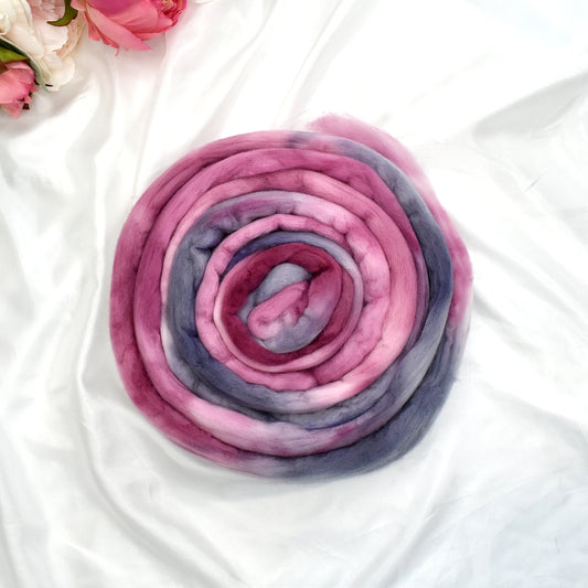 Tasmanian Merino Wool Combed Top Hand Dyed Baroness| Merino Wool Tops | Sally Ridgway | Shop Wool, Felt and Fibre Online