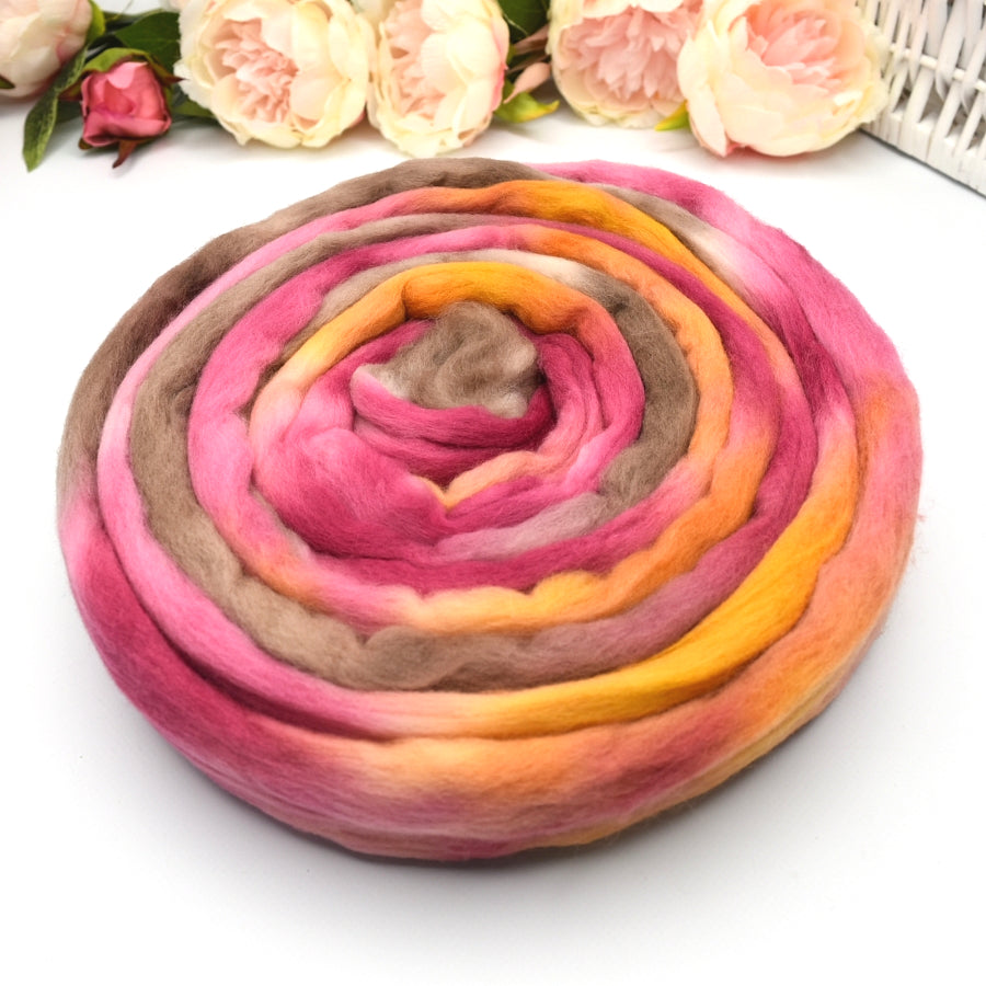 Tasmanian Merino Wool Combed Top Hand Dyed Plum Pie| Merino wool tops | Sally Ridgway | Shop Wool, Felt and Fibre Online