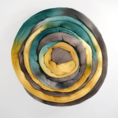 Tasmanian Merino Wool Combed Top Mallard - Sally Ridgway Designs in Felt &amp; Fibre - Australia