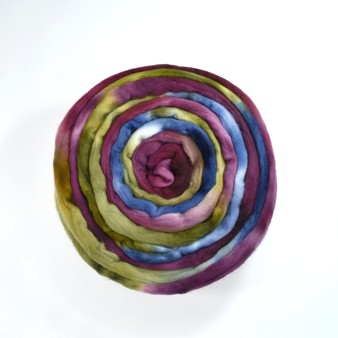 Tasmanian Merino Wool Combed Top (Roving) Royal 13400-Merino wool tops-1-100 grams-Sally Ridgway Designs in Felt &amp; Fibre