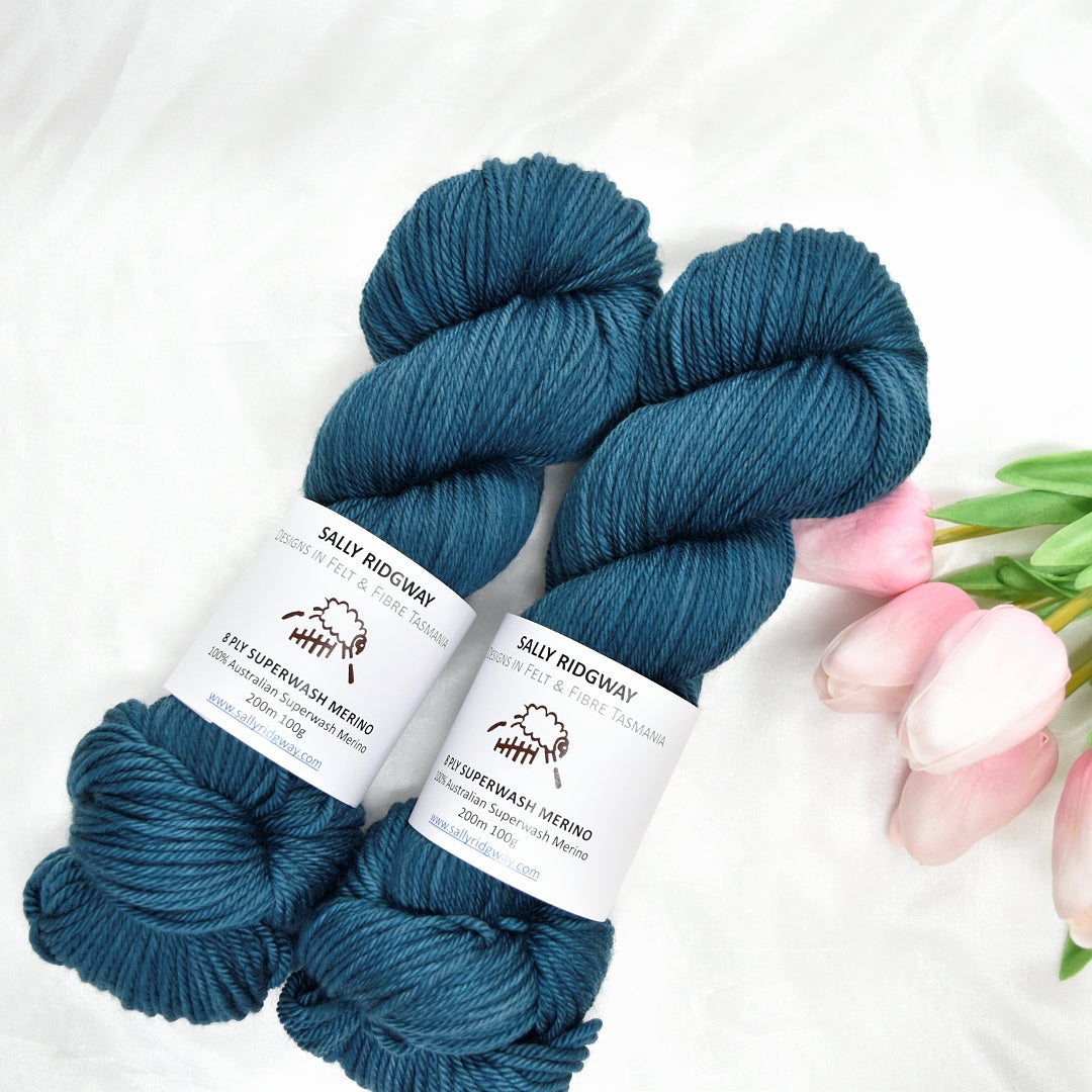Plunge on 8 Ply Superwash 100% Merino Yarn