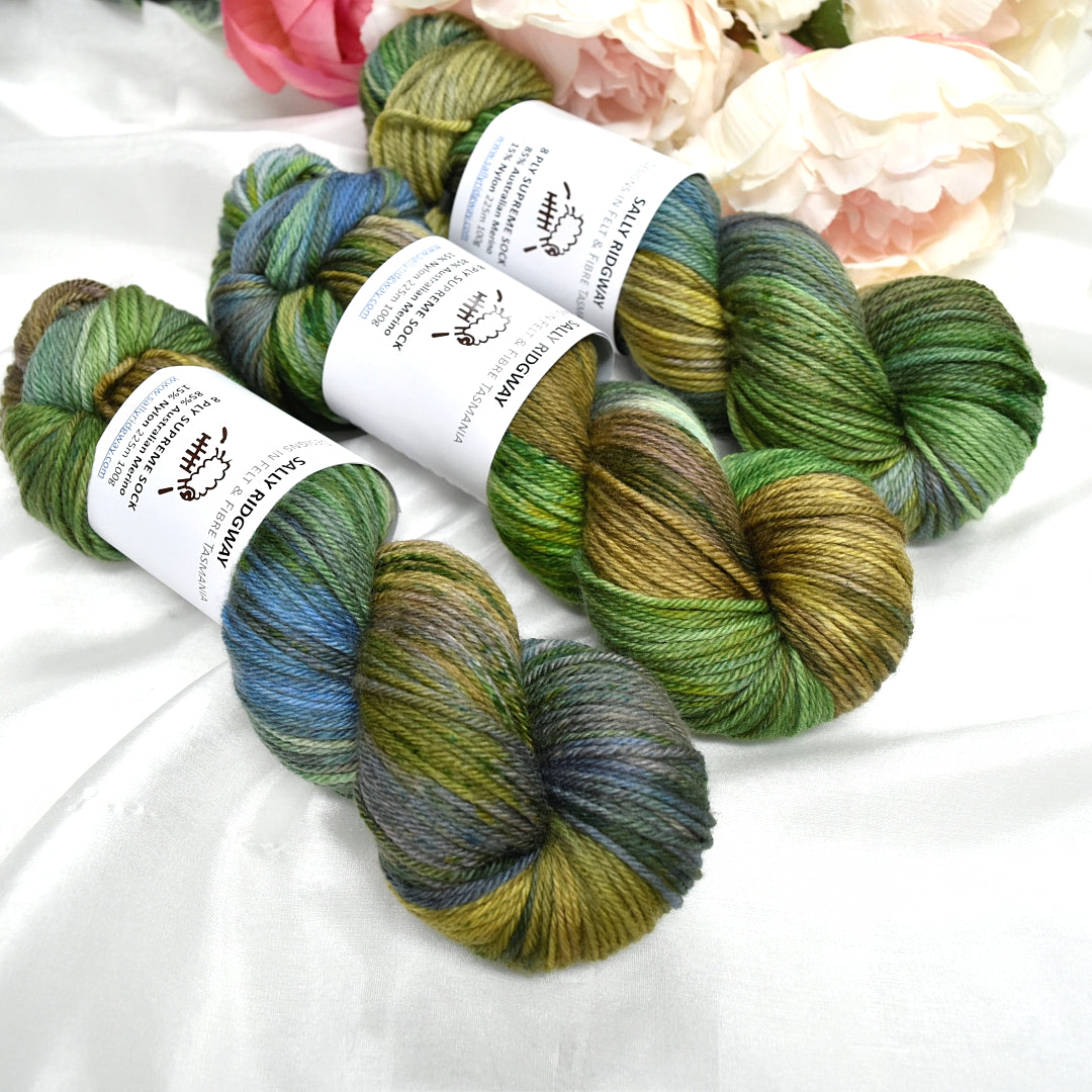 8 Ply Supreme Sock in Thicket| 8 Ply Supreme Sock | Sally Ridgway | Shop Wool, Felt and Fibre Online