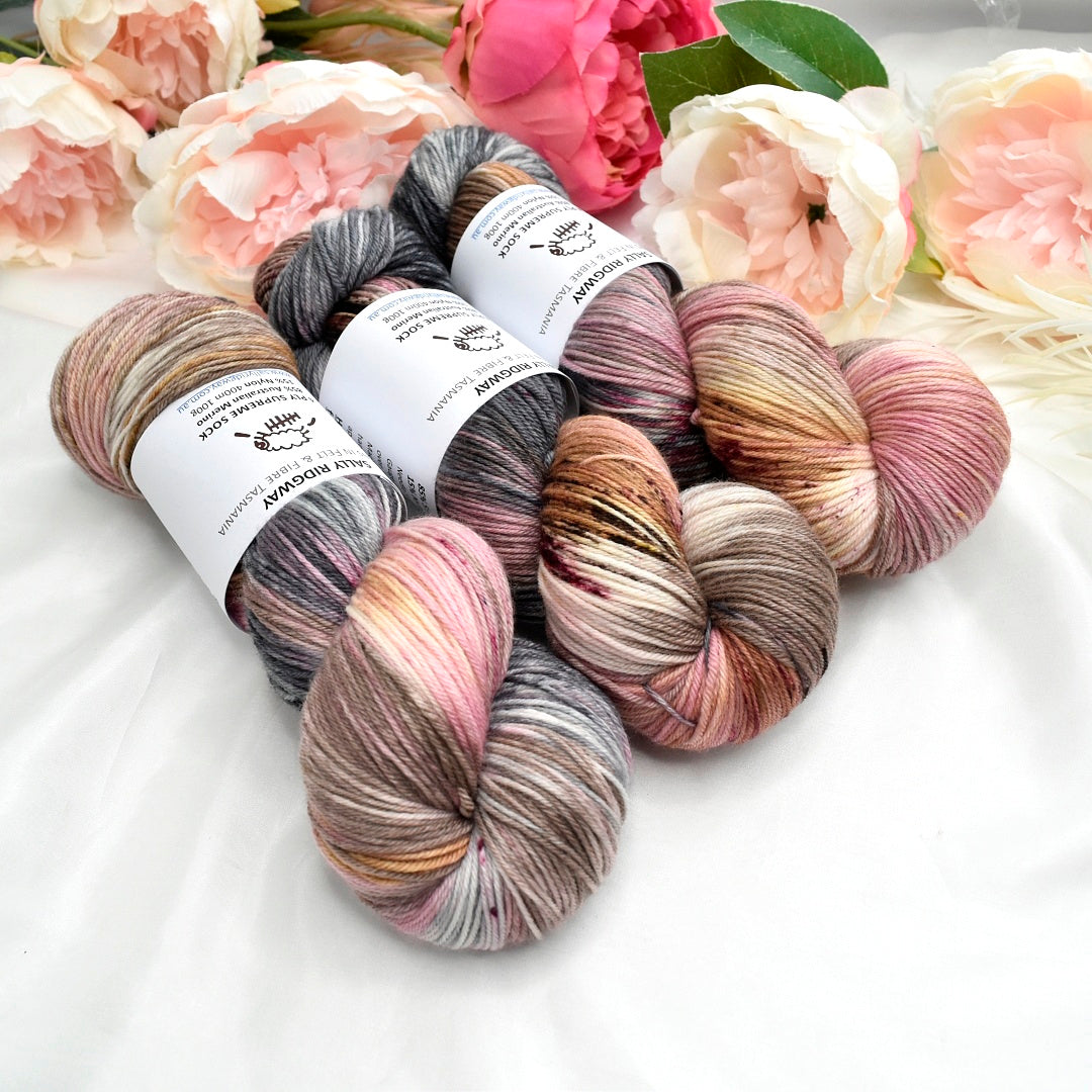Toasted Marshmallow 4 ply Supreme Sock Yarn| Sock Yarn | Sally Ridgway | Shop Wool, Felt and Fibre Online