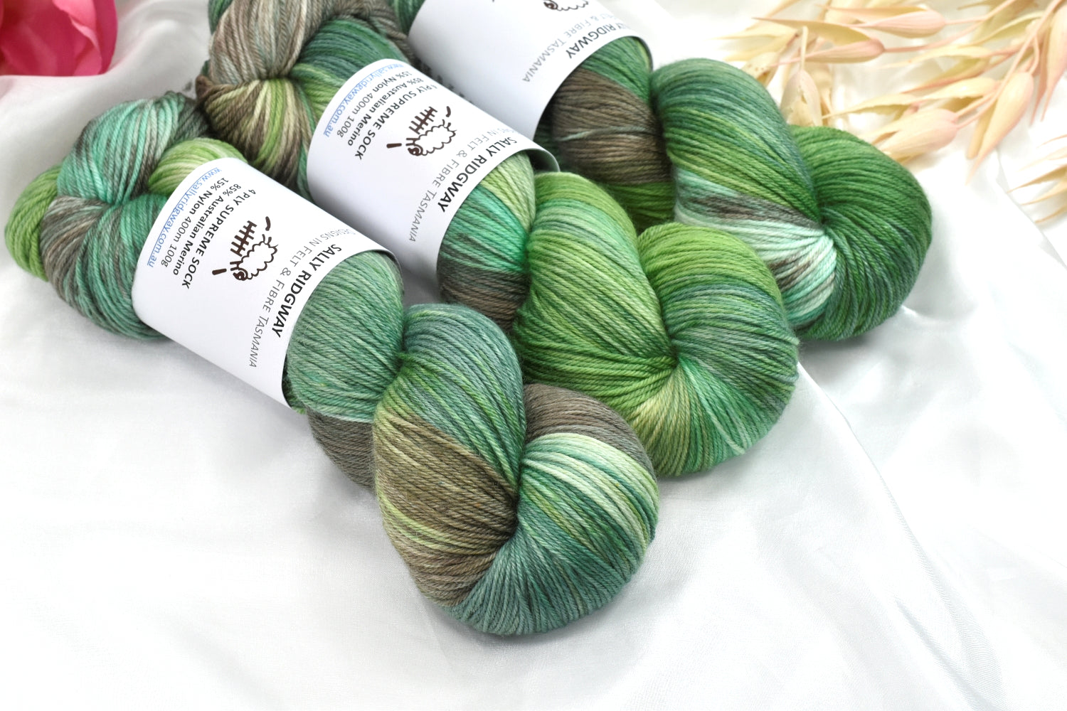 Veggie Patch 4 ply Supreme Sock Yarn Hand Dyed| Sock Yarn | Sally Ridgway | Shop Wool, Felt and Fibre Online