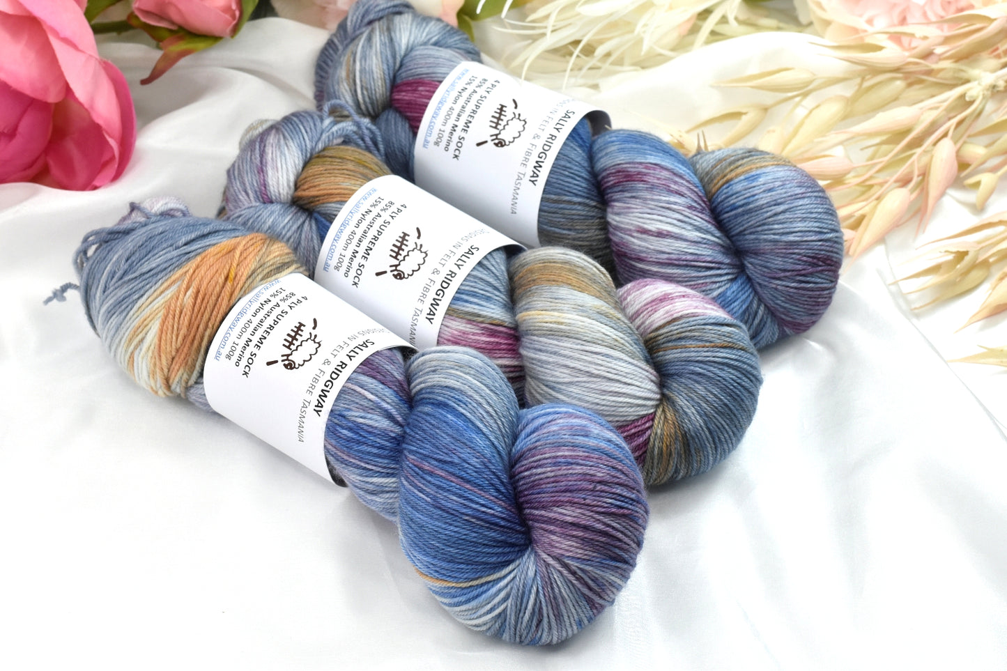 Vintage Vibes 4 ply Supreme Sock Yarn Hand Dyed| Sock Yarn | Sally Ridgway | Shop Wool, Felt and Fibre Online