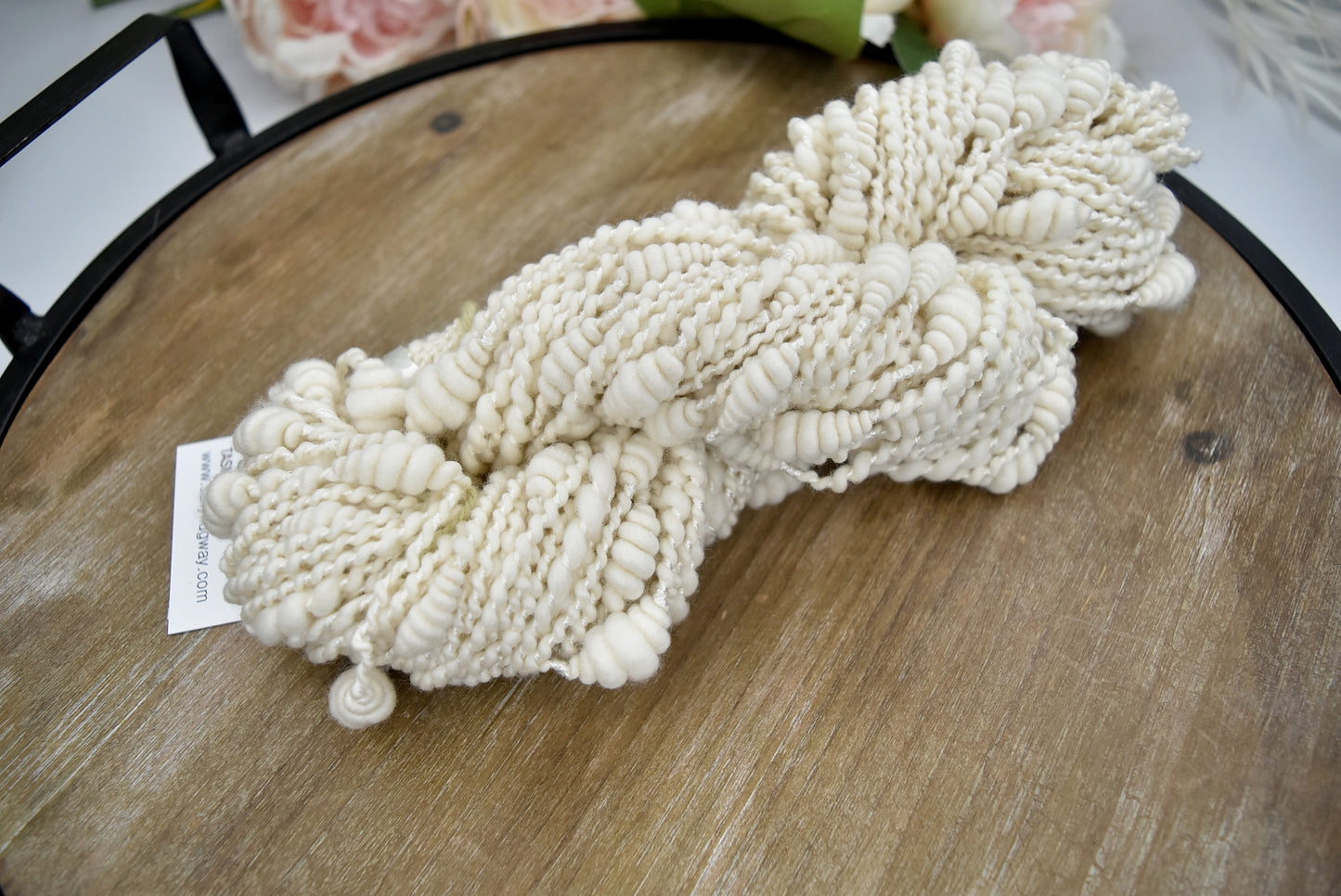 White Beehive Hand Spun Art Yarn| Hand Spun Yarn | Sally Ridgway | Shop Wool, Felt and Fibre Online