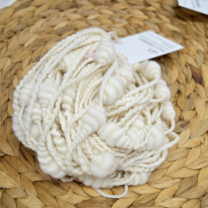 White Beehive Hand Spun Art Yarn| Hand Spun Yarn | Sally Ridgway | Shop Wool, Felt and Fibre Online