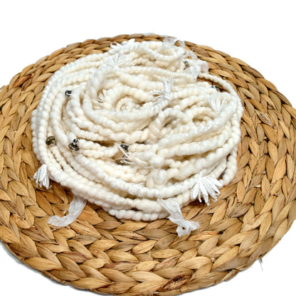 White Super Bulky Hand Spun Art Yarn| Hand Spun Yarn | Sally Ridgway | Shop Wool, Felt and Fibre Online