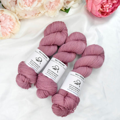Wine O'clock Hand Dyed 4 ply Supreme Sock Yarn-Sock Yarn-3-Sally Ridgway Designs in Felt &amp; Fibre