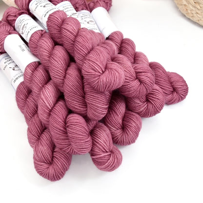 Mini Skein 4 Ply Supreme Sock Yarn Wine O'clock-4 Ply Mini Skein-1-Sally Ridgway Designs in Felt &amp; Fibre