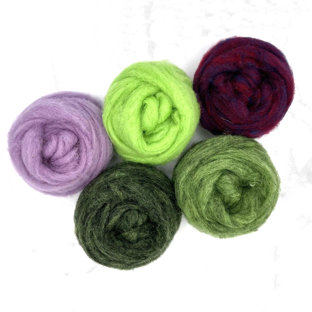 Wisteria Collection Corriedale Sliver Mixed Bags 125g| Corriedale Wool | Sally Ridgway | Shop Wool, Felt and Fibre Online