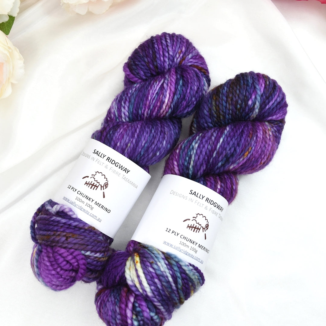 Witchery on 12 ply Chunky Merino| Chunky Yarn | Sally Ridgway | Shop Wool, Felt and Fibre Online