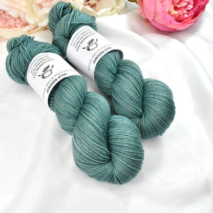 Emerald 4 ply Supreme Sock Yarn Hand Dyed-Sock Yarn-2-Light Emerald-Sally Ridgway Designs in Felt &amp; Fibre