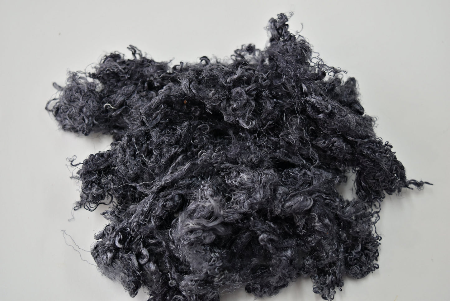 Silk Throwster Fibre for Felting & Spinning Recycled Fibre Hand Dyed Charcoal 20 grams 12389-Silk Throwster-1-Sally Ridgway Designs in Felt &amp; Fibre