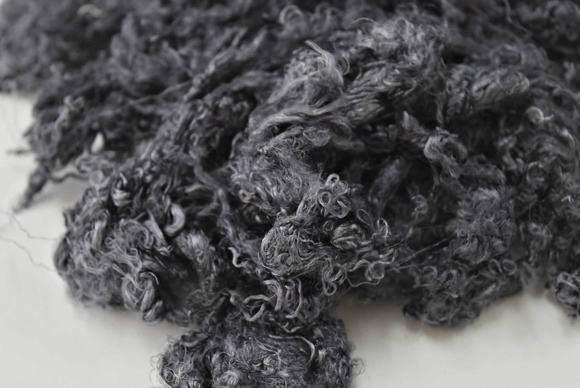 Silk Throwster Fibre for Felting & Spinning Recycled Fibre Hand Dyed Charcoal 20 grams 12389-Silk Throwster-3-Sally Ridgway Designs in Felt &amp; Fibre