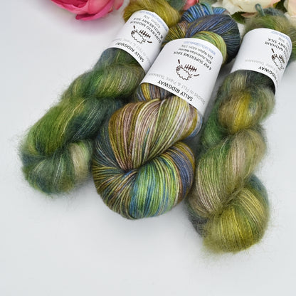 Superkid Mohair & Silk Hand Dyed Thicket| Mohair Silk | Sally Ridgway | Shop Wool, Felt and Fibre Online