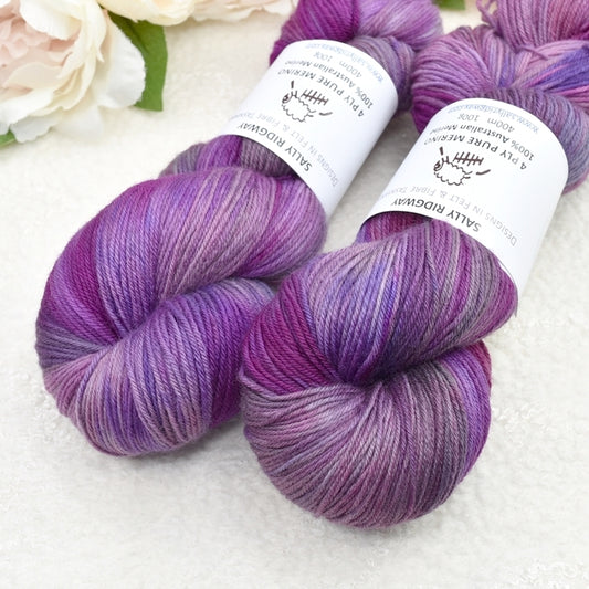 4 Ply Australian Merino Wool Yarn Hand Dyed Tempest| 4 Ply Pure Merino Yarn | Sally Ridgway | Shop Wool, Felt and Fibre Online