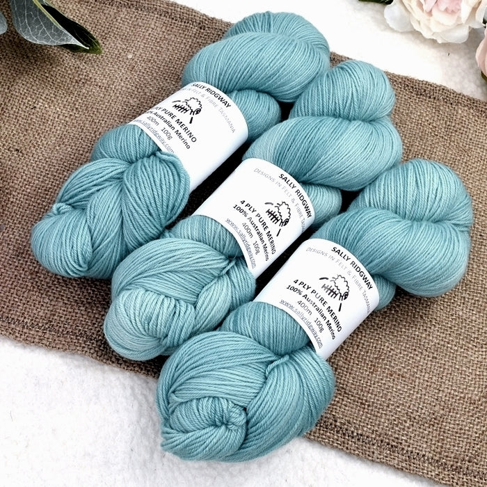 4 Ply Australian Merino Wool Yarn Ocean Wave| 4 Ply Pure Merino Yarn | Sally Ridgway | Shop Wool, Felt and Fibre Online