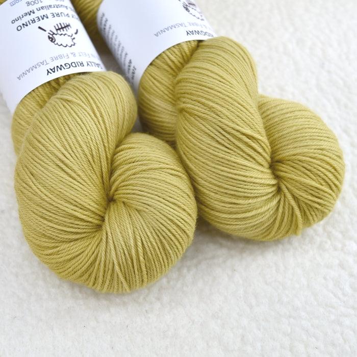 4 Ply Pure Australian Merino Wool Yarn Hand Dyed Asparagus| 4 Ply Pure Merino Yarn | Sally Ridgway | Shop Wool, Felt and Fibre Online