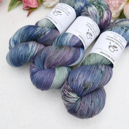 4 Ply Pure Australian Merino Wool Yarn Hand Dyed Blue Mountain| 4 Ply Pure Merino Yarn | Sally Ridgway | Shop Wool, Felt and Fibre Online