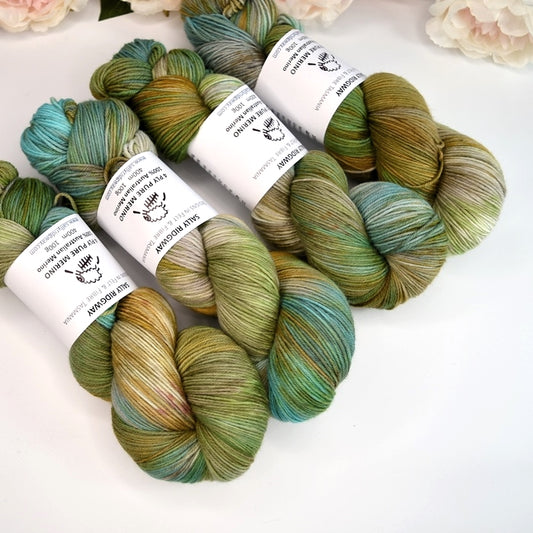 4 Ply Pure Australian Merino Wool Yarn Hand Dyed Botany| 4 Ply Pure Merino Yarn | Sally Ridgway | Shop Wool, Felt and Fibre Online