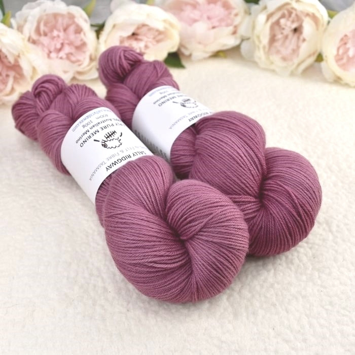 4 Ply Pure Australian Merino Wool Yarn Hand Dyed Port Berry| 4 Ply Pure Merino Yarn | Sally Ridgway | Shop Wool, Felt and Fibre Online