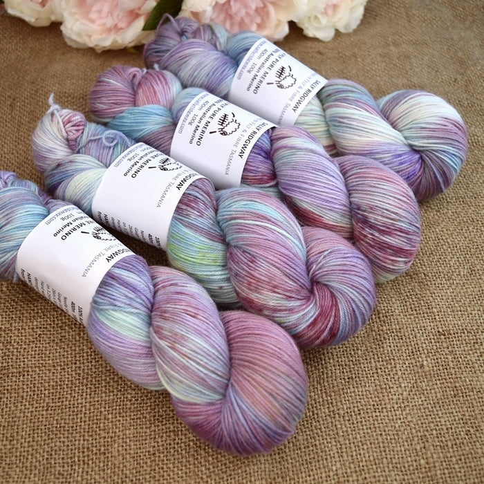4 Ply Pure Australian Merino Wool Yarn Hand Dyed Rose Aura| 4 Ply Pure Merino Yarn | Sally Ridgway | Shop Wool, Felt and Fibre Online