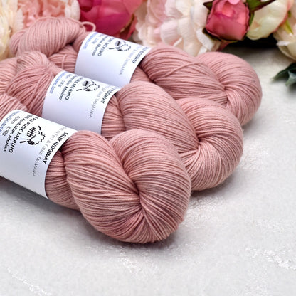 4 Ply Pure Australian Merino Wool Yarn Hand Dyed Tea Rose| 4 Ply Pure Merino Yarn | Sally Ridgway | Shop Wool, Felt and Fibre Online