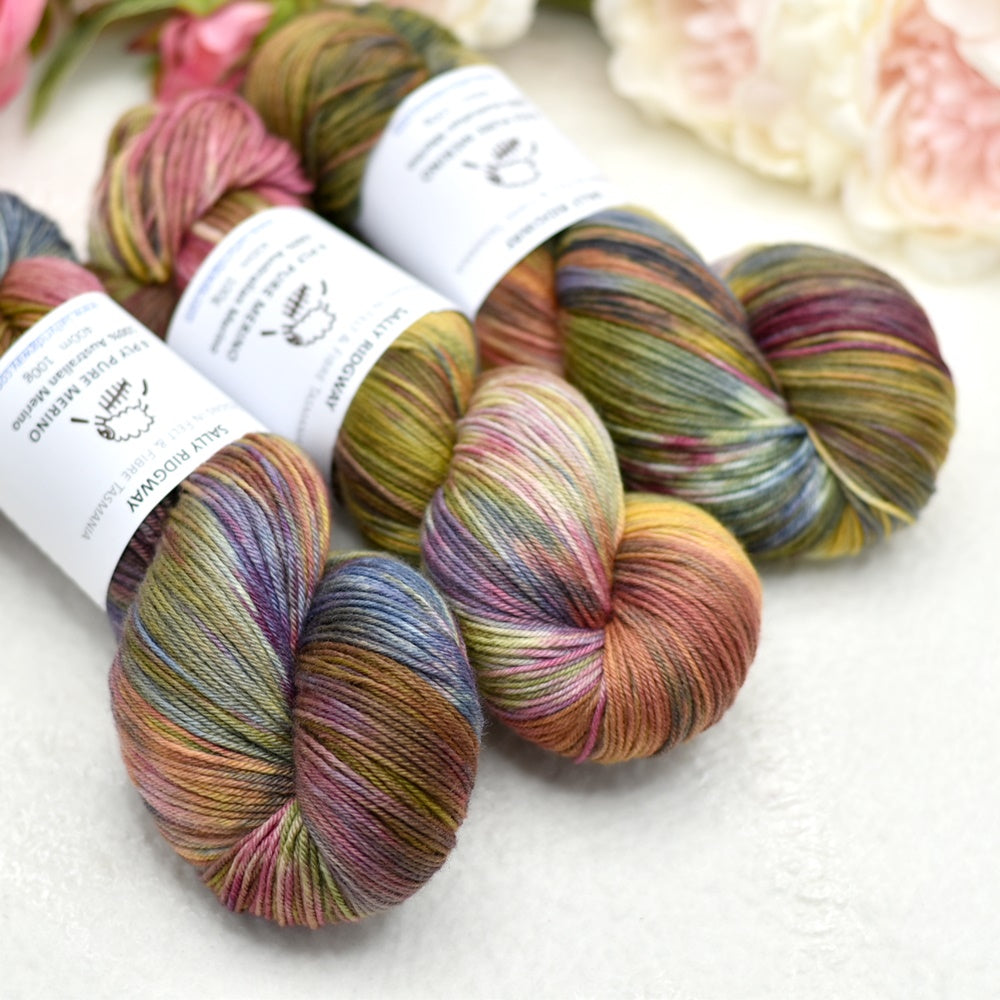 4 Ply Pure Australian Merino Wool Yarn Kaleidoscope| 4 Ply Pure Merino Yarn | Sally Ridgway | Shop Wool, Felt and Fibre Online