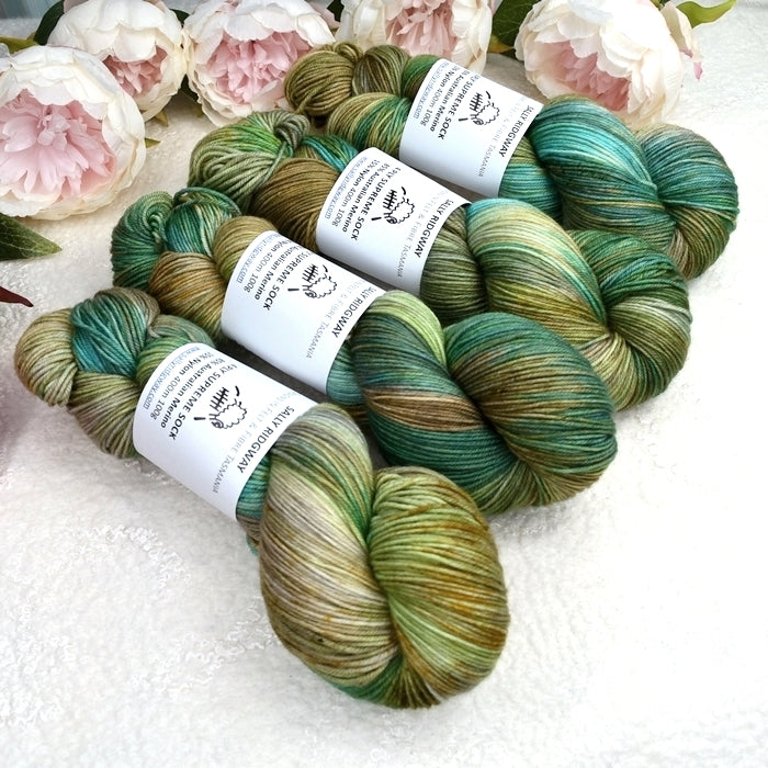 4 ply Supreme Sock Yarn Hand Dyed Botany| Sock Yarn | Sally Ridgway | Shop Wool, Felt and Fibre Online