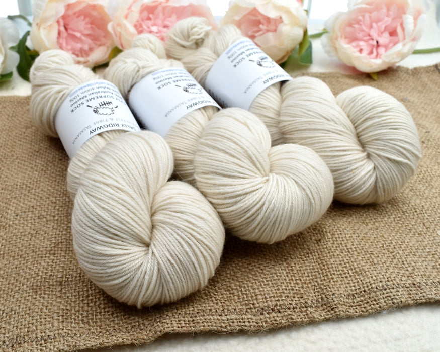 4 ply Supreme Sock Yarn Hand Dyed Milk Maids| Sock Yarn | Sally Ridgway | Shop Wool, Felt and Fibre Online