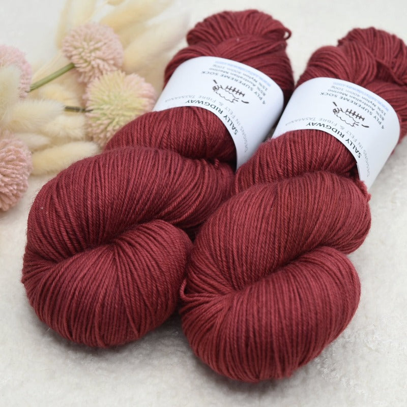 4 ply Supreme Sock Yarn Hand Dyed Telopea 13170| Sock Yarn | Sally Ridgway | Shop Wool, Felt and Fibre Online