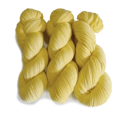 4 Ply Pure Australian Merino Wool Yarn Hand Dyed Baby Yellow 13067| 4 Ply Pure Merino Yarn | Sally Ridgway | Shop Wool, Felt and Fibre Online