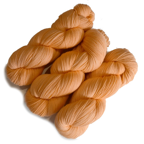 4 Ply Pure Australian Merino Wool Yarn Hand Dyed Baby Orange 13068| 4 Ply Pure Merino Yarn | Sally Ridgway | Shop Wool, Felt and Fibre Online