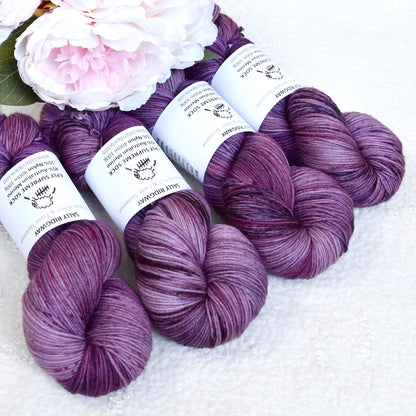 4 Ply Supreme Sock Yarn Hand Dyed in Purple Quartz 13425| Sock Yarn | Sally Ridgway | Shop Wool, Felt and Fibre Online
